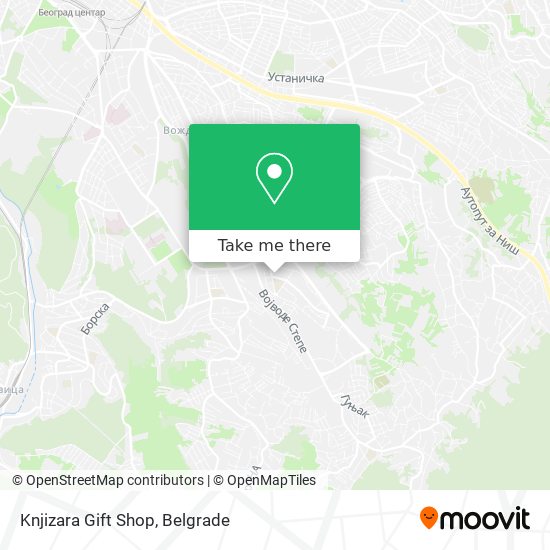 Knjizara Gift Shop map