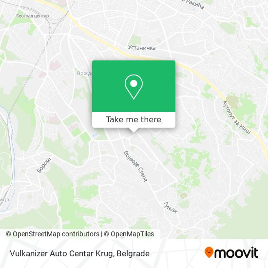 Vulkanizer Auto Centar Krug map
