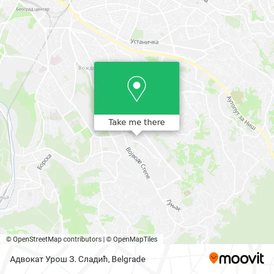 Адвокат Урош З. Сладић map