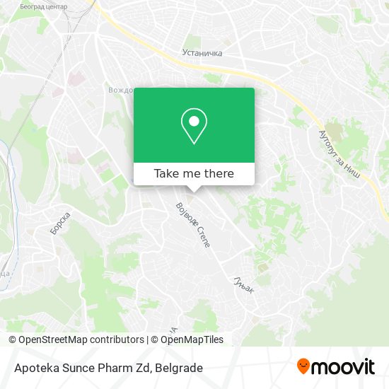 Apoteka Sunce Pharm Zd map