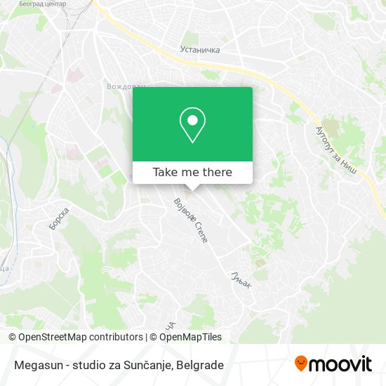 Megasun - studio za Sunčanje map