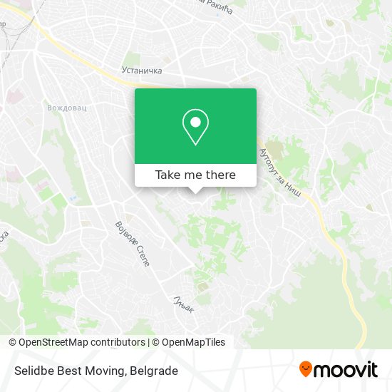 Selidbe Best Moving map