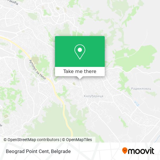 Beograd Point Cent map