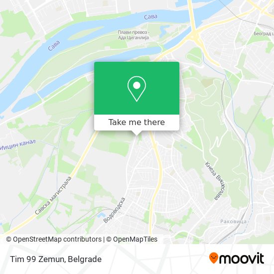 Tim 99 Zemun map