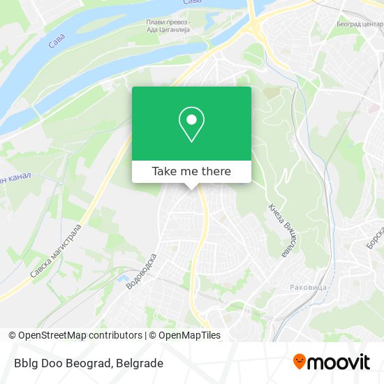 Bblg Doo Beograd map