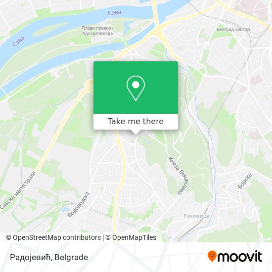 Радојевић map