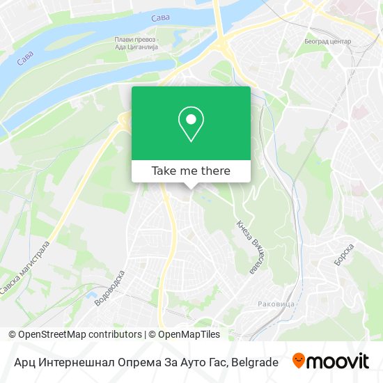 Арц Интернешнал Опрема За Ауто Гас map