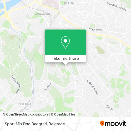 Sport Mix Doo Beograd map