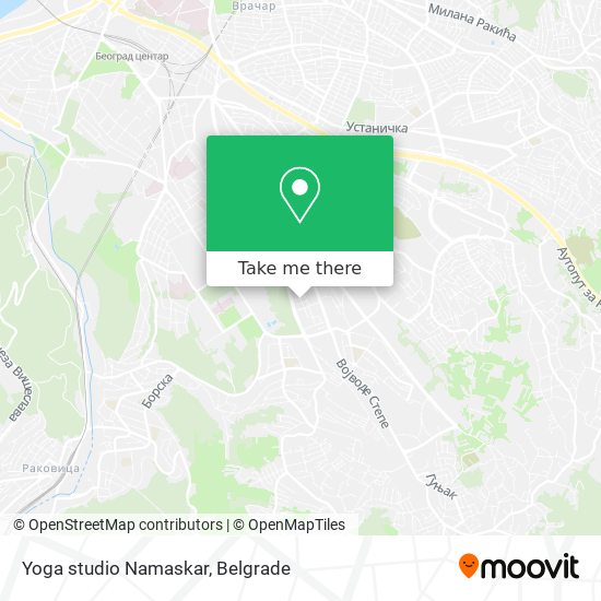 Yoga studio Namaskar map