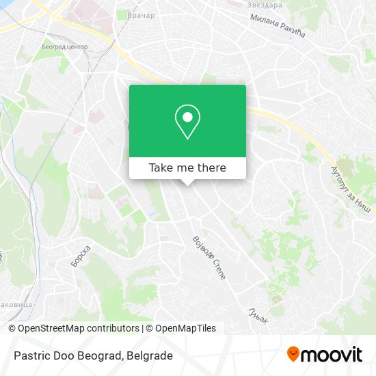 Pastric Doo Beograd map