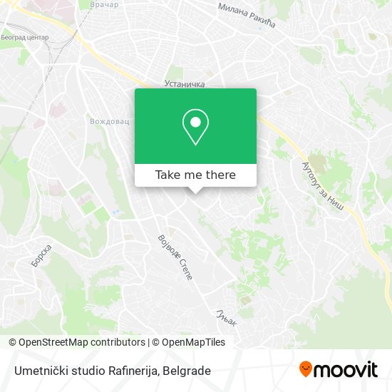 Umetnički studio Rafinerija map