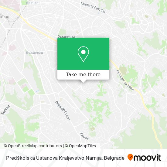 Predškolska Ustanova Kraljevstvo Narnija map