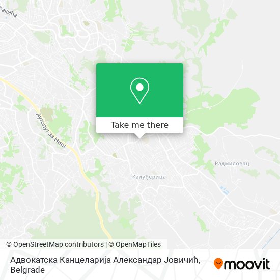 Адвокатска Канцеларија Александар Јовичић map