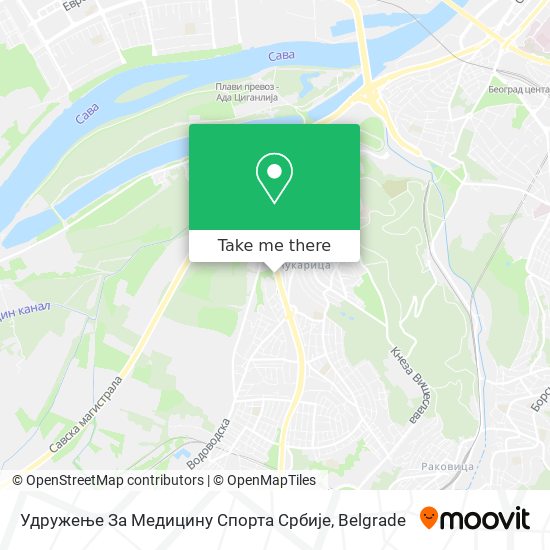 Удружење За Медицину Спорта Србије map