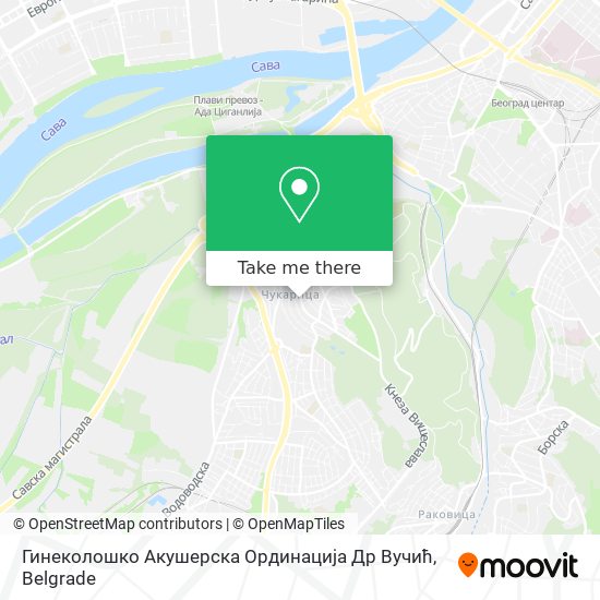 Гинеколошко Акушерска Ординација Др Вучић map