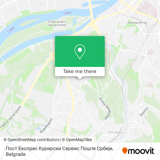 Пост Експрес Курирски Сервис Поште Србије map