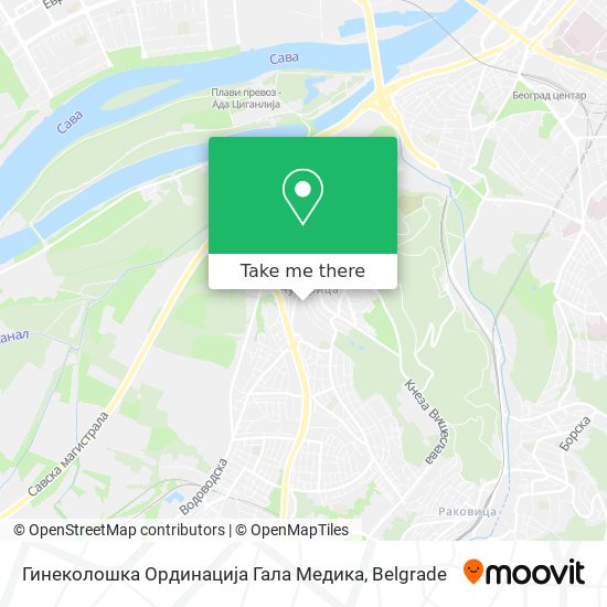 Гинеколошка Ординација Гала Медика map