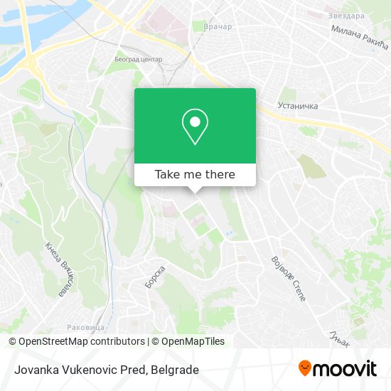 Jovanka Vukenovic Pred map