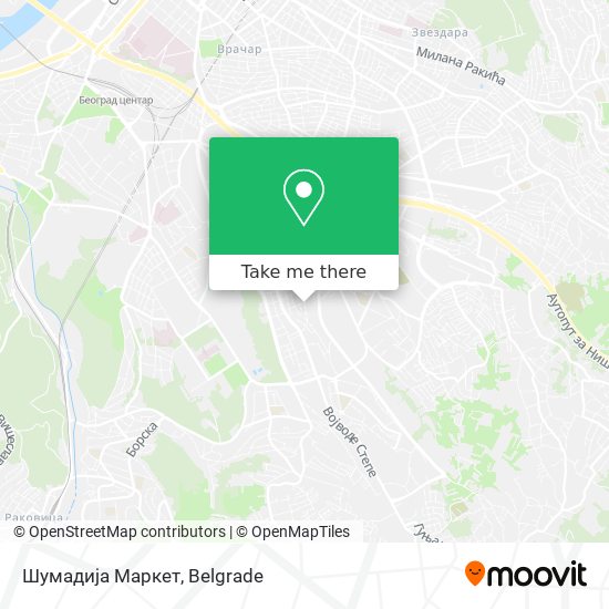 Шумадија Маркет map