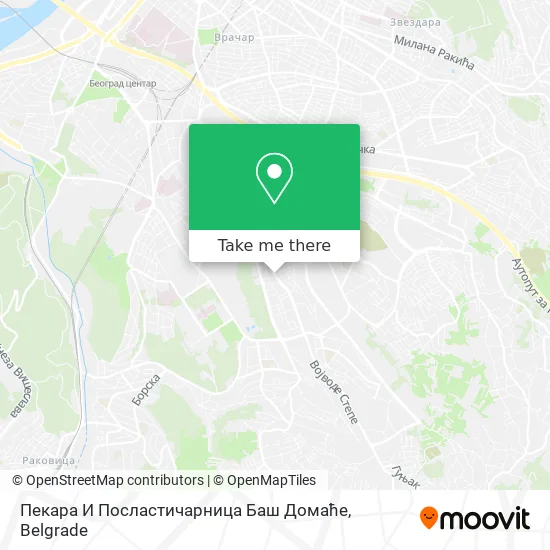 Пекара И Посластичарница Баш Домаће map