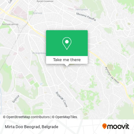 Mirta Doo Beograd map