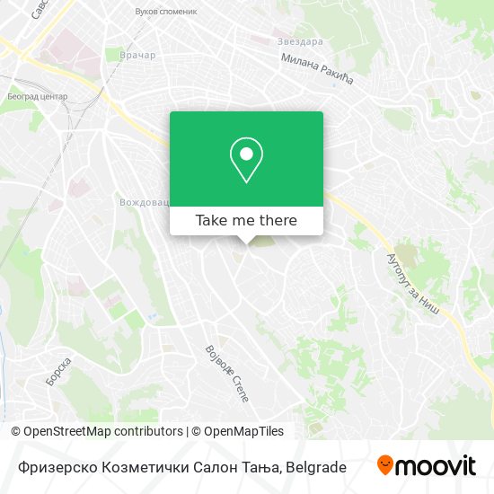 Фризерско Козметички Салон Тања map