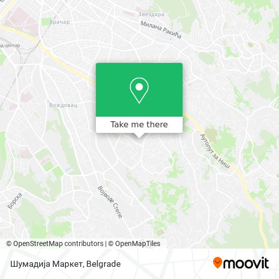 Шумадија Маркет map