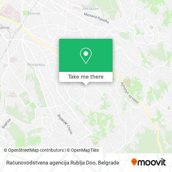 Računovodstvena agencija Rublja Doo map