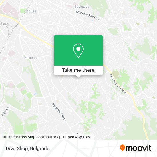 Drvo Shop map