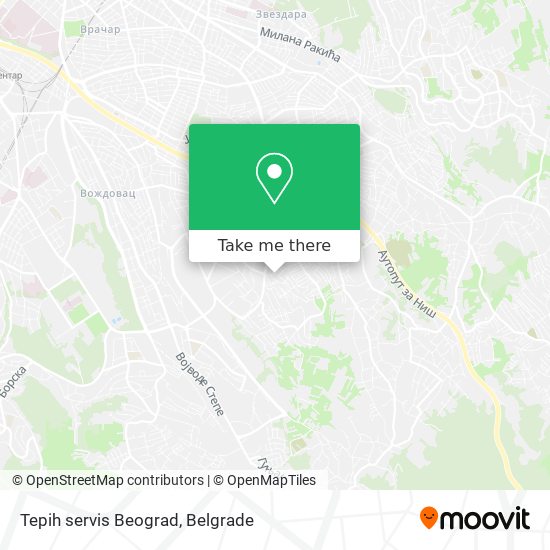 Tepih servis Beograd map