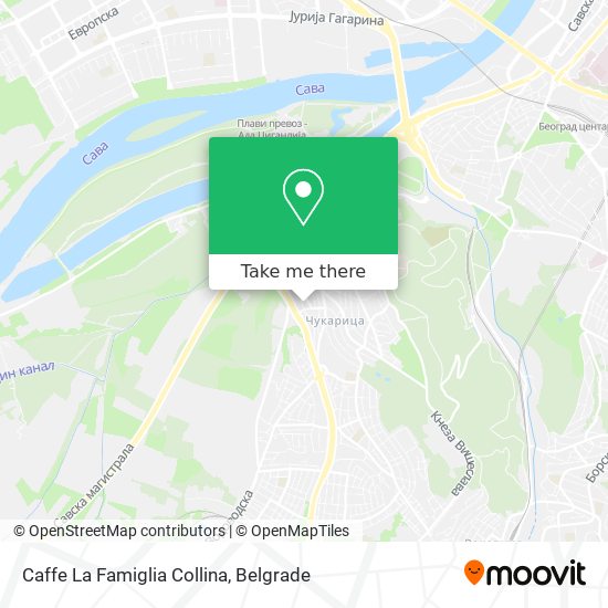 Caffe La Famiglia Collina map