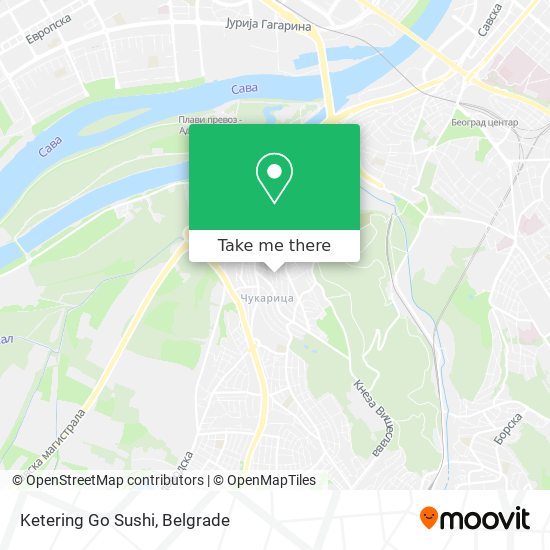 Ketering Go Sushi map