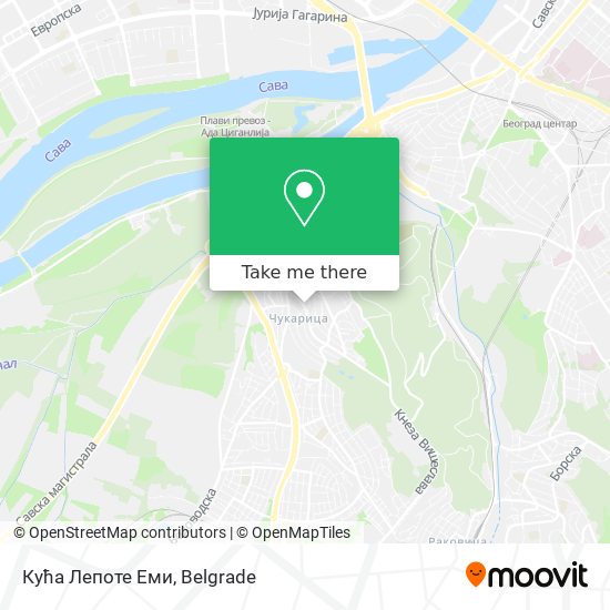 Кућа Лепоте Еми map