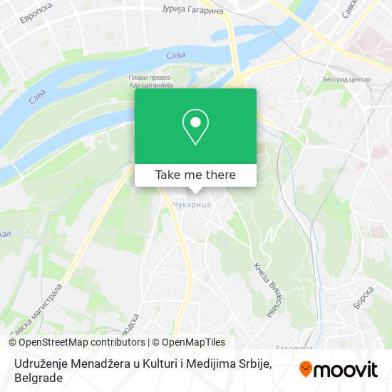 Udruženje Menadžera u Kulturi i Medijima Srbije map