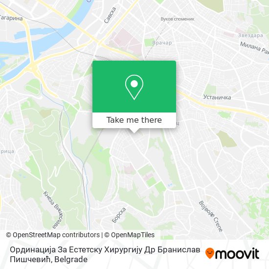 Ординација За Естетску Хирургију Др Бранислав Пишчевић map