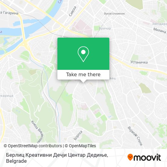 Берлиц Креативни Дечји Центар Дедиње map