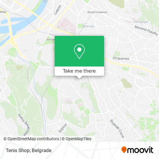 Tenis Shop map