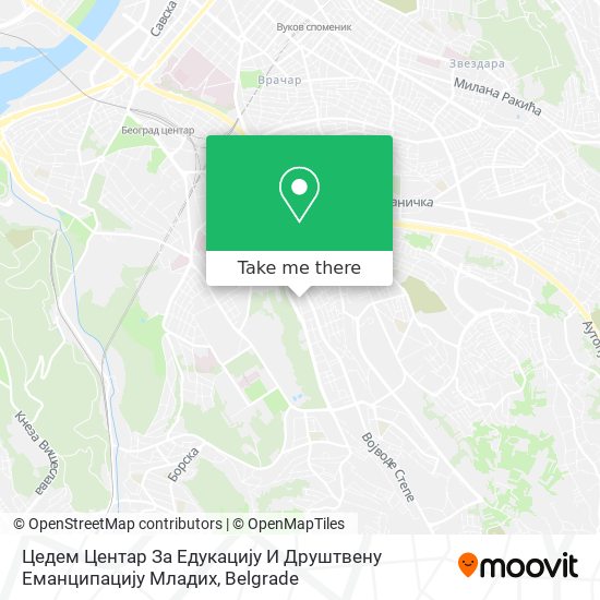 Цедем Центар За Едукацију И Друштвену Еманципацију Младих map