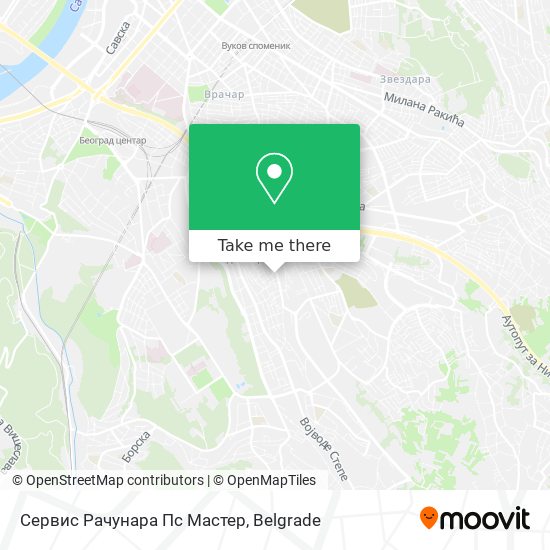 Сервис Рачунара Пс Мастер map