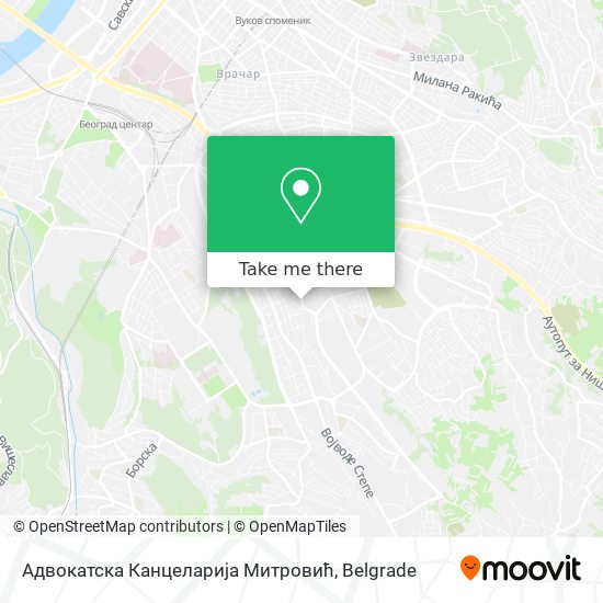 Адвокатска Канцеларија Митровић map