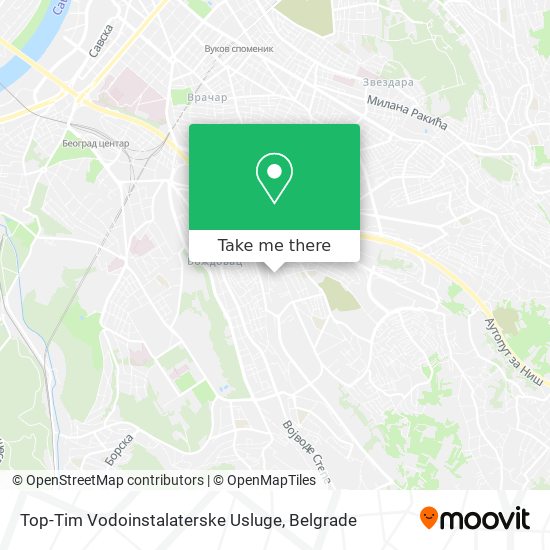 Top-Tim Vodoinstalaterske Usluge map