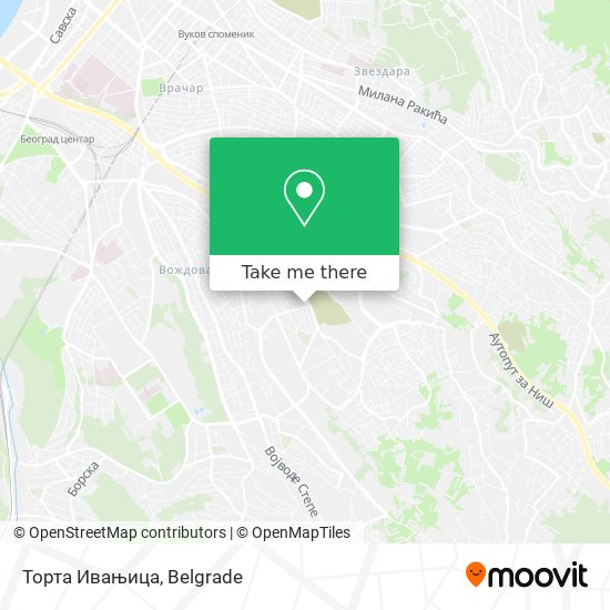 Торта Ивањица map