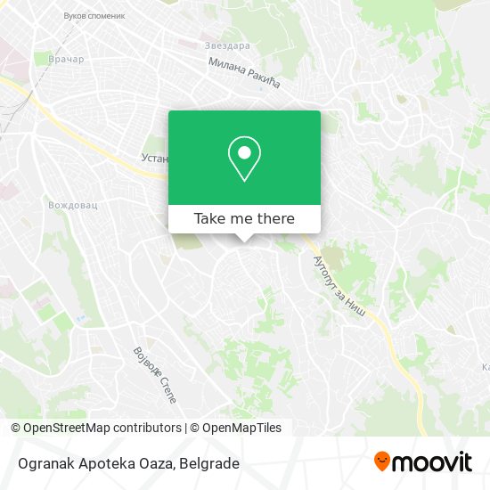 Ogranak Apoteka Oaza map