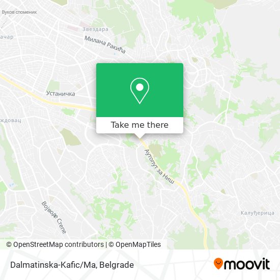 Dalmatinska-Kafic/Ma map
