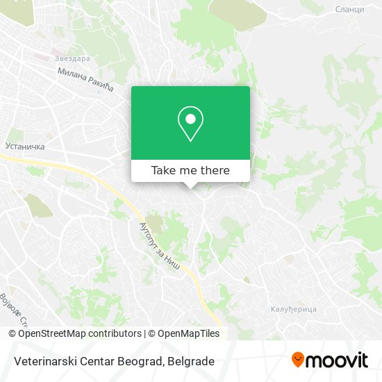 Veterinarski Centar Beograd map