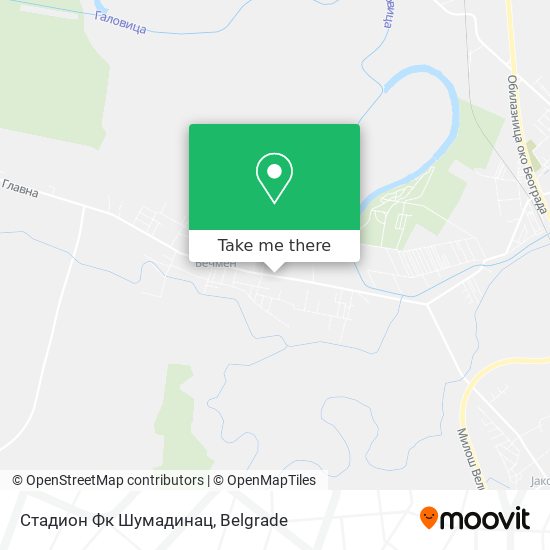 Стадион Фк Шумадинац map