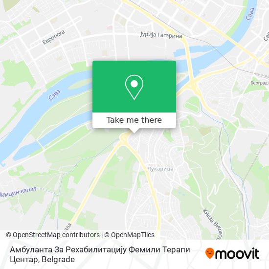 Амбуланта За Рехабилитацију Фемили Терапи Центар map