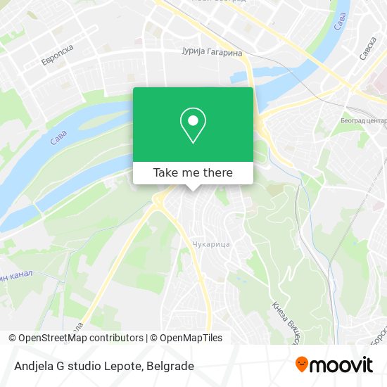 Andjela G studio Lepote map