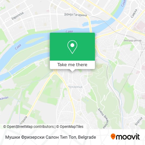 Мушки Фризерски Салон Тип Топ map