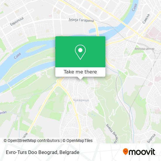 Evro-Turs Doo Beograd map